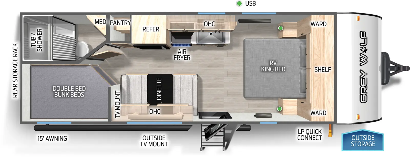 Cherokee Black Label 22MKSEBL Floorplan